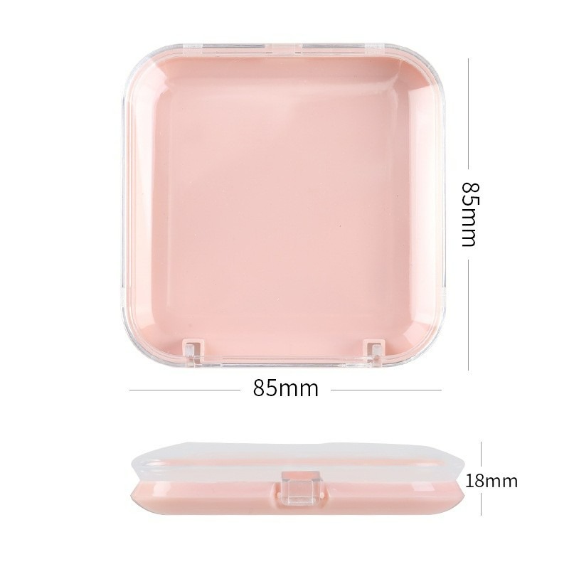發票+台灣現貨天天寄【粉紅菲菲】手工穿戴甲收納盒 透明蓋粉色底亞克力甲片穿戴甲包裝盒子（B065-1）16-1298-細節圖5
