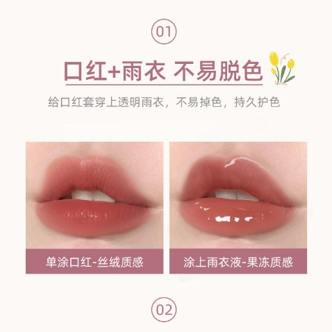 發票+台灣現貨天天寄【粉紅菲菲】Maxfine 定妝口紅雨衣正品口紅套裝防水不脫色唇部持久 16-1347-細節圖5