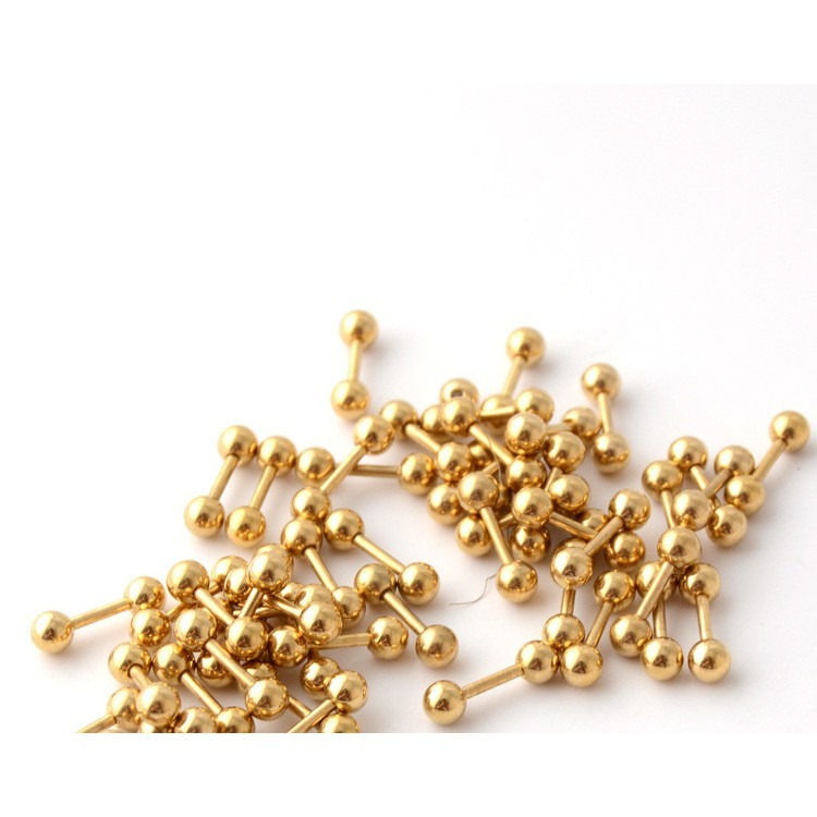 台灣現貨天天寄【粉紅菲菲】鈦鋼簡易豆豆圓球球耳環  飾品 首飾 墜飾 有耳洞 耳釘（ ED01）80-0054-細節圖6