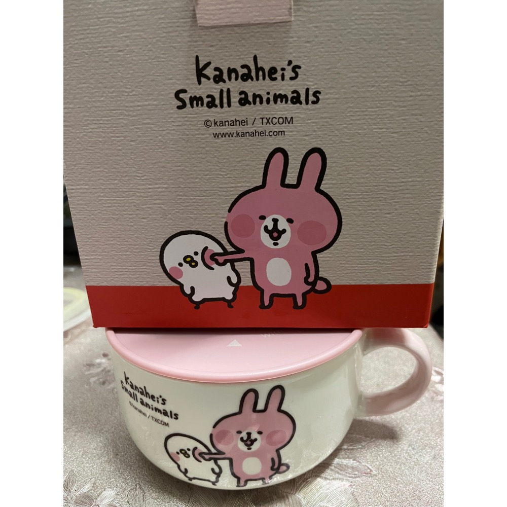 全新 完整盒裝（盒子略摺痕）股東會紀念品 華南金控 800ml 卡娜赫拉 陶瓷保鮮盒 陶瓷保鮮碗 泡麵碗 保鮮碗-細節圖2