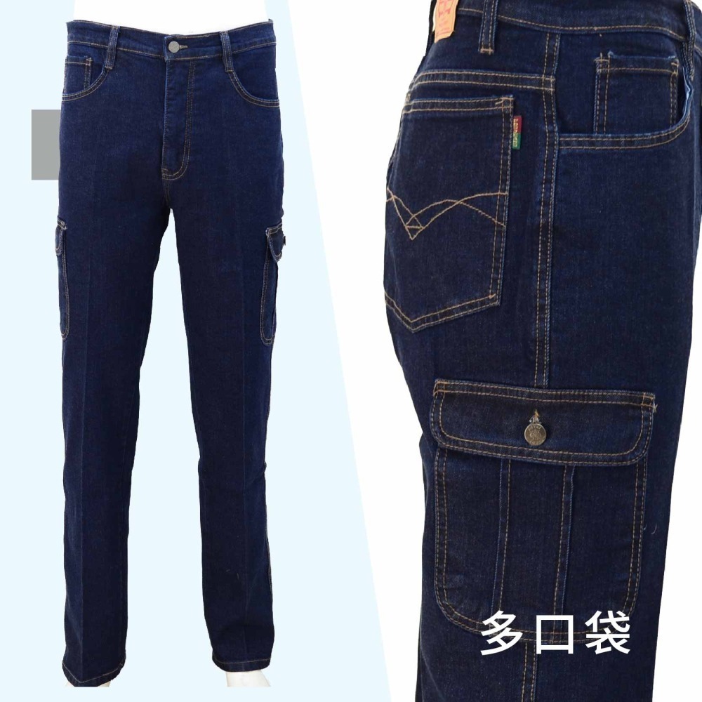 多口袋重磅牛仔工褲作褲(休閒褲)台灣製 原價$499【Soft One】-細節圖2