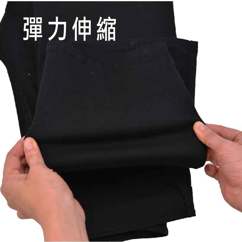 彈性舒適百搭98%高棉質中直筒褲-黑 原價$599【Soft One】-細節圖5