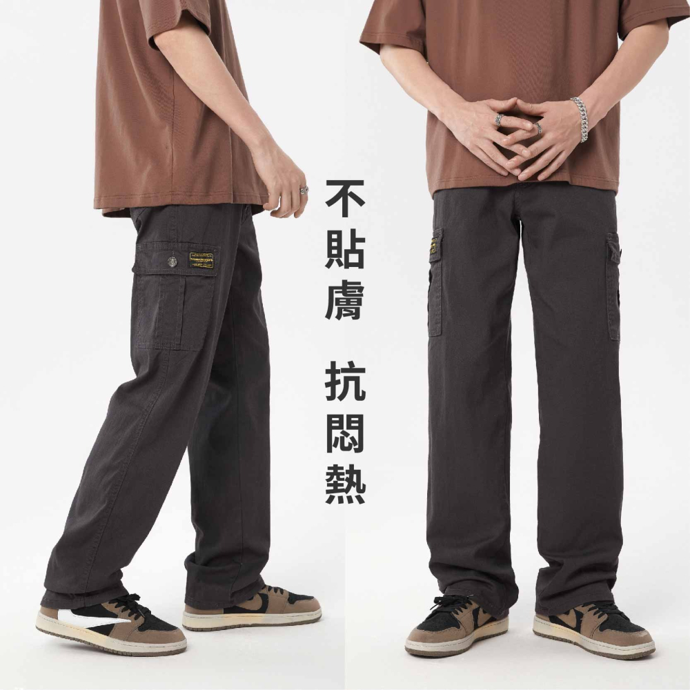防刮彈力透氣多袋98%高棉質彈性工作褲-防刮舒適四季款【Soft One】-細節圖3