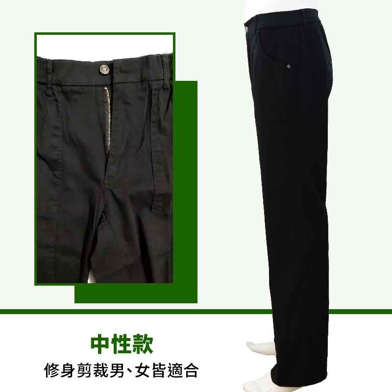 💖新款 98%高棉質鬆緊腰圍潮流工裝褲四季款-黑【Soft One】-細節圖3