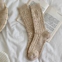 【混羊毛長襪】正韓 韓國 長襪 混羊毛 碎點點 襪子 百搭-規格圖5