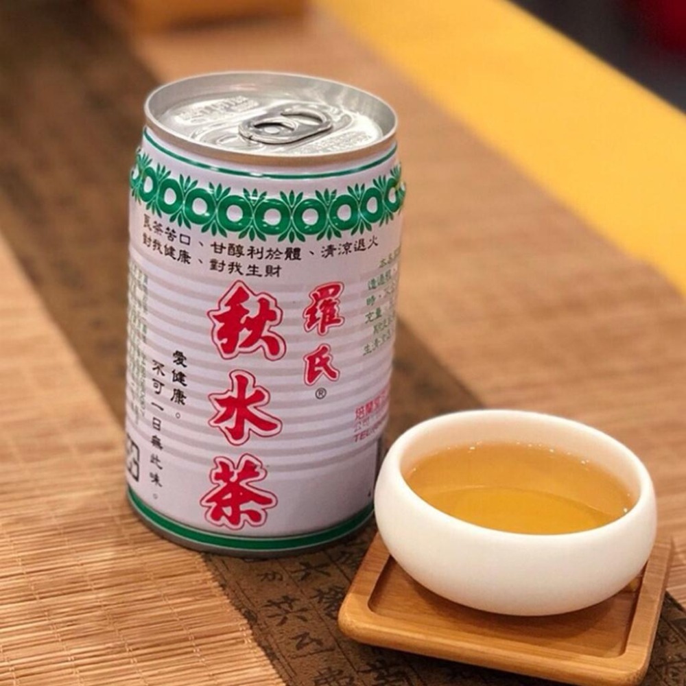 羅氏秋水茶 罐裝 台中名產 易開罐 涼茶 飲料 茶 280ml-細節圖2