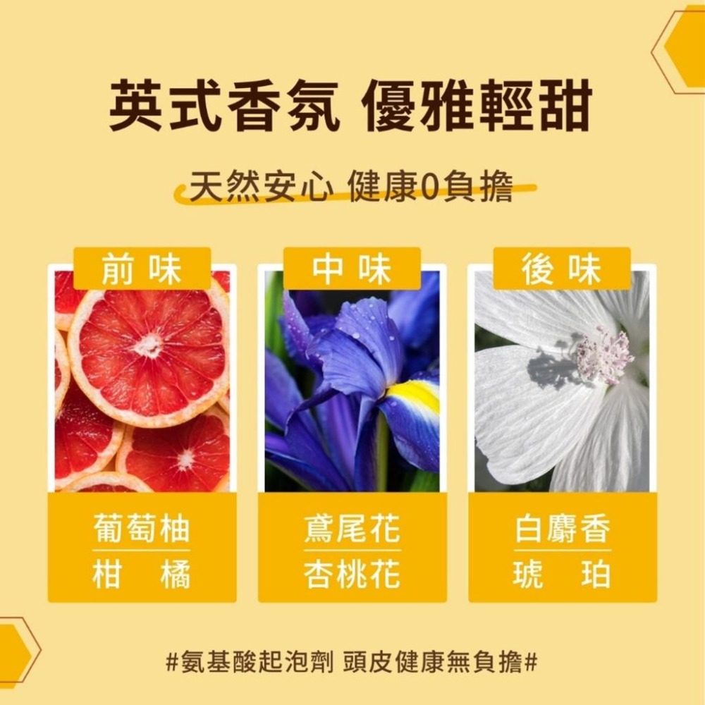 Chuli 蜂膠亮澤洗髮精 初梨 洗髮精 無矽靈 1000ml-細節圖4