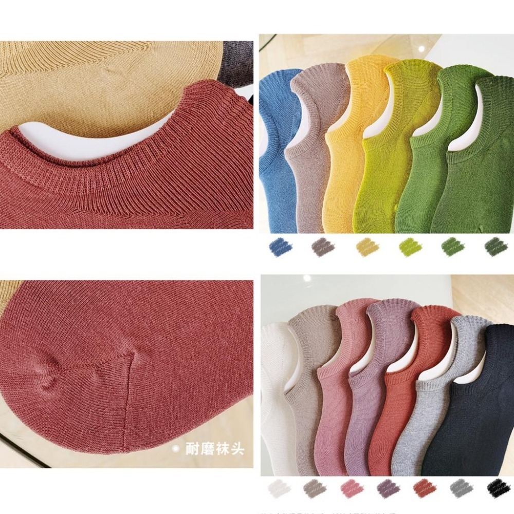 【彩色船型襪】短襪 素色 糖果色 彩色 船襪 隱形襪 後跟防滑 百搭 女襪 男襪-細節圖6