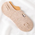 【動物刺繡船型襪】短襪 純色 動物 純棉 隱形襪 船襪 襪子 刺繡 防滑 女襪 淺口 日系-規格圖6