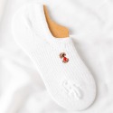 【動物刺繡船型襪】短襪 純色 動物 純棉 隱形襪 船襪 襪子 刺繡 防滑 女襪 淺口 日系-規格圖6