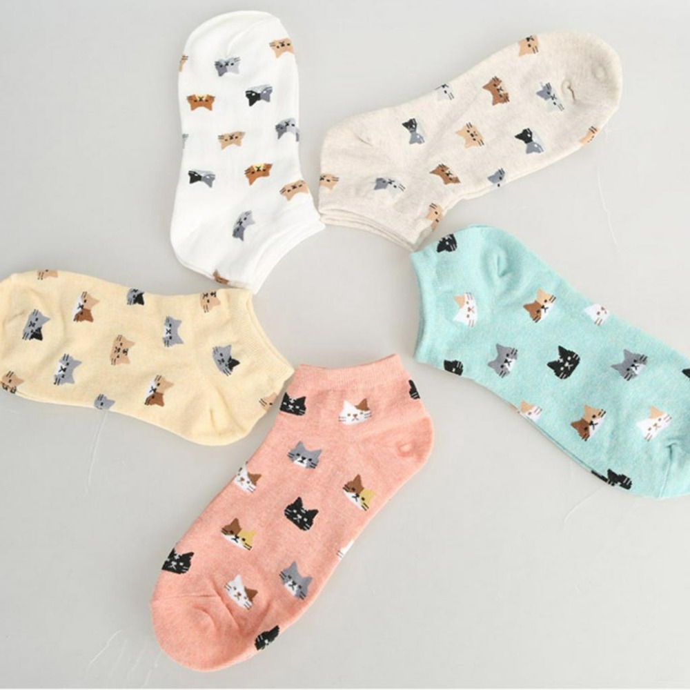 【可愛小貓短襪】韓國 貓咪 短襪 小貓 腳踝襪 可愛 百搭 女襪-細節圖4