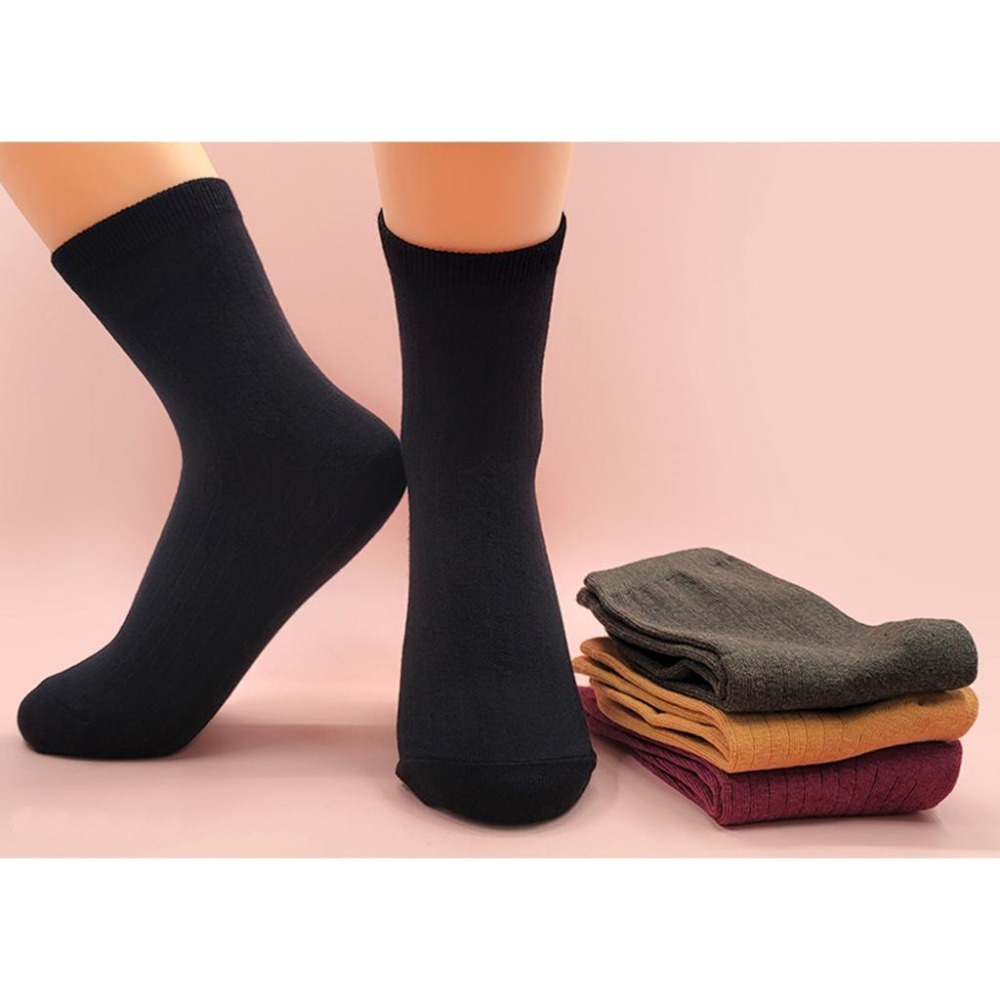 【素色直條長襪】韓國 素色 長襪 中筒襪 百搭 糖果色 奶油色 女襪 男襪 簡約-細節圖6