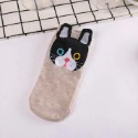 【大臉貓短襪】短襪 大貓 貓臉 動物 船襪 襪子 鬍鬚貓 女襪 淺口 日系-規格圖1