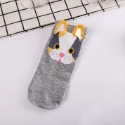 【大臉貓短襪】短襪 大貓 貓臉 動物 船襪 襪子 鬍鬚貓 女襪 淺口 日系-規格圖1