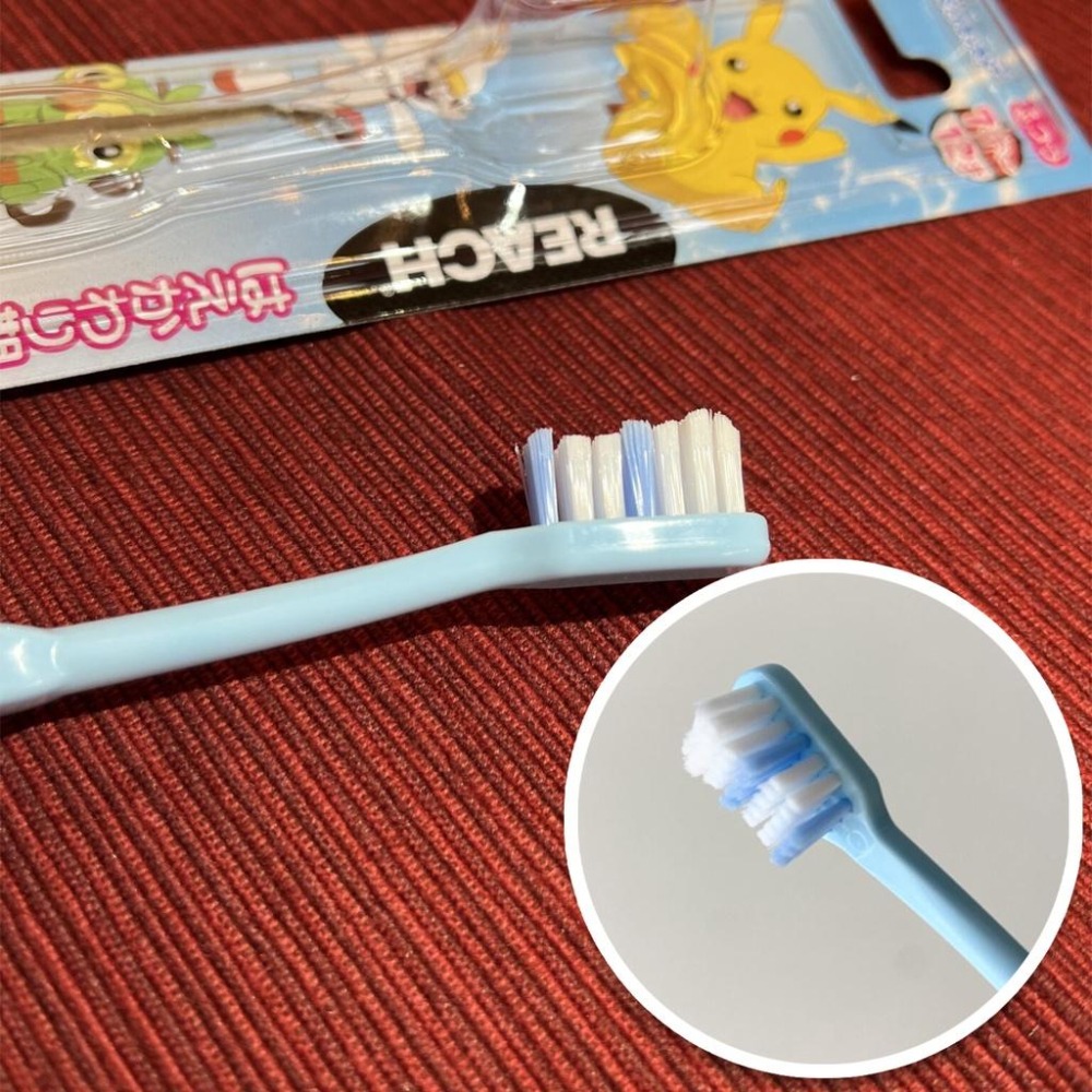 REACH 兒童牙刷 皮卡丘 迪士尼 公主 小孩 牙刷 兒童 寶可夢 哆啦A夢 麵包超人 巧虎 EBISU LION-細節圖2