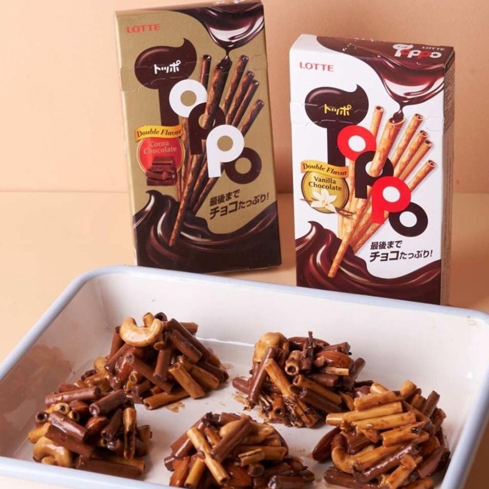 樂天 LOTTE TOPPO 巧克力棒 濃厚巧克力棒 夾心棒 40g-細節圖3
