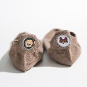 【後跟狗狗刺繡短襪】短襪 不對稱 純色 動物 純棉 隱形襪 船襪 襪子 刺繡 女襪 淺口 日系-規格圖8