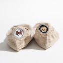 【後跟狗狗刺繡短襪】短襪 不對稱 純色 動物 純棉 隱形襪 船襪 襪子 刺繡 女襪 淺口 日系-規格圖8
