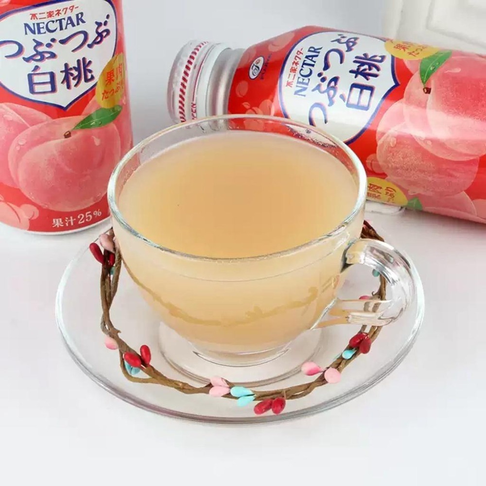 日本 不二家 NECTAR 白桃果汁飲料 碳酸 水蜜桃 風味飲 果汁 380ml-細節圖5