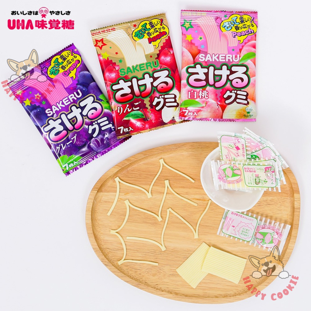 日本 味覺糖 撕吧!好長軟糖 手撕軟糖 UHA 超長軟糖 撕撕軟糖 水蜜桃 白桃 葡萄 蘋果 40cm 32.9g-細節圖2