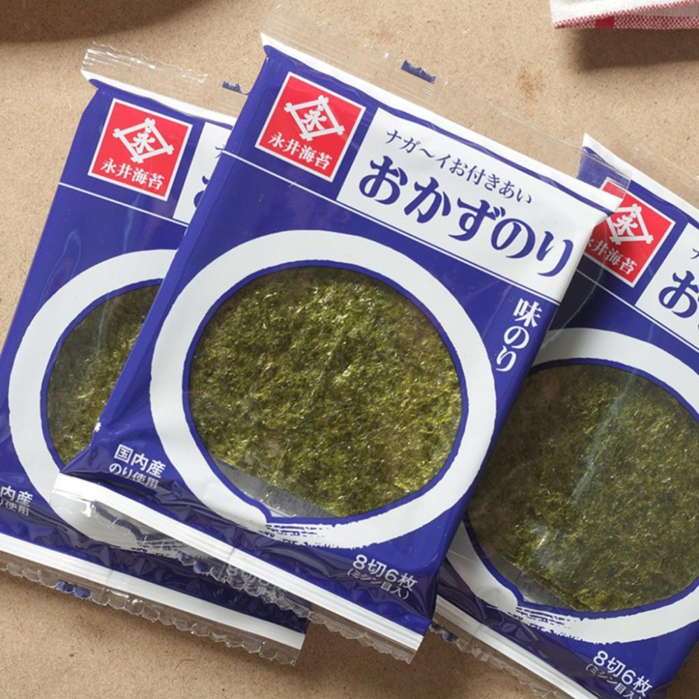 日本 永井海苔 味付海苔 8P 海苔片 8袋裝-細節圖2