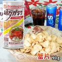 泰國 瑪努拉 蝦片 蟹片 MANORA 海鮮蝦片 罐裝 泰國零食-規格圖2