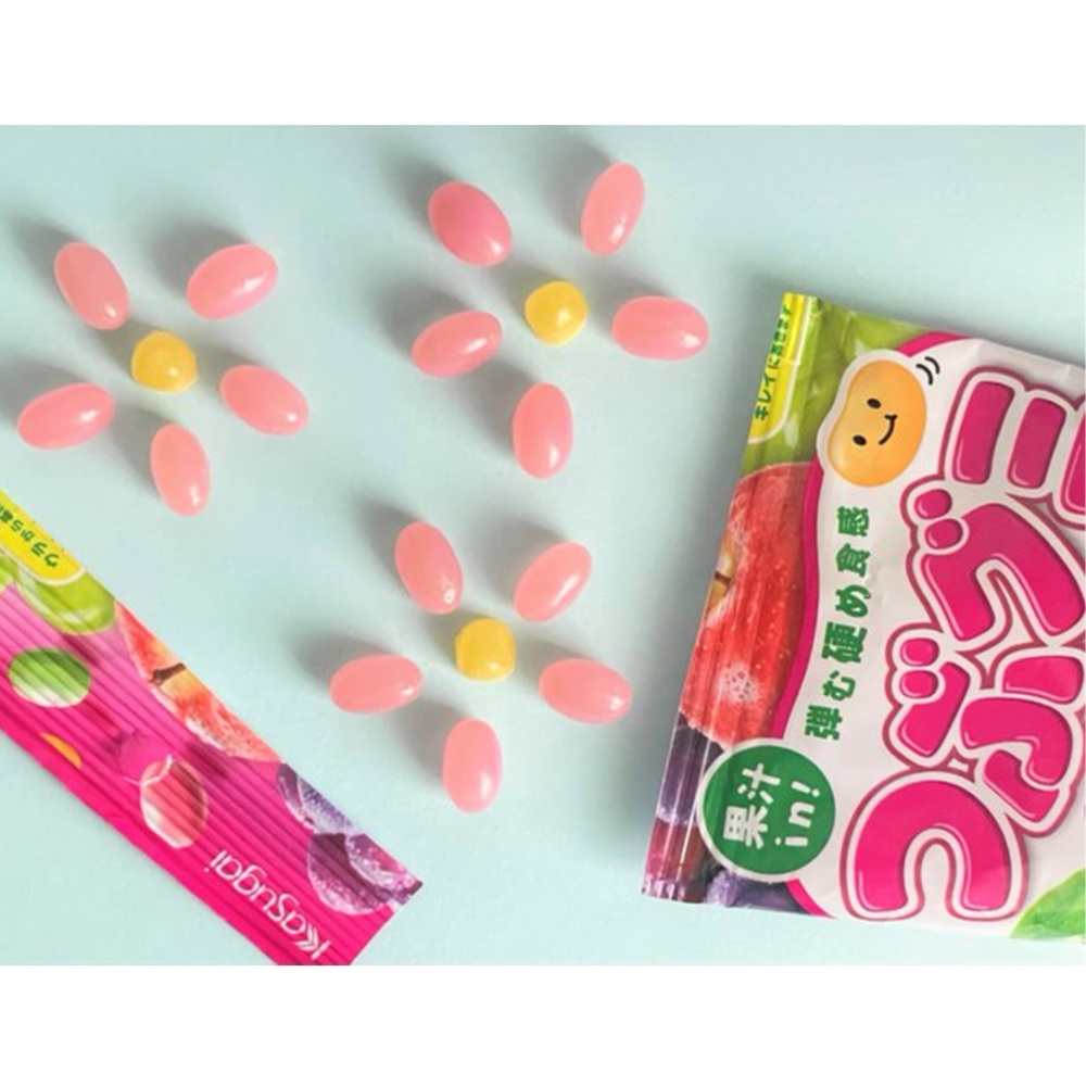 日本 春日井 軟糖 水果風味 汽水風味 糖果 kasugai 60g-細節圖2