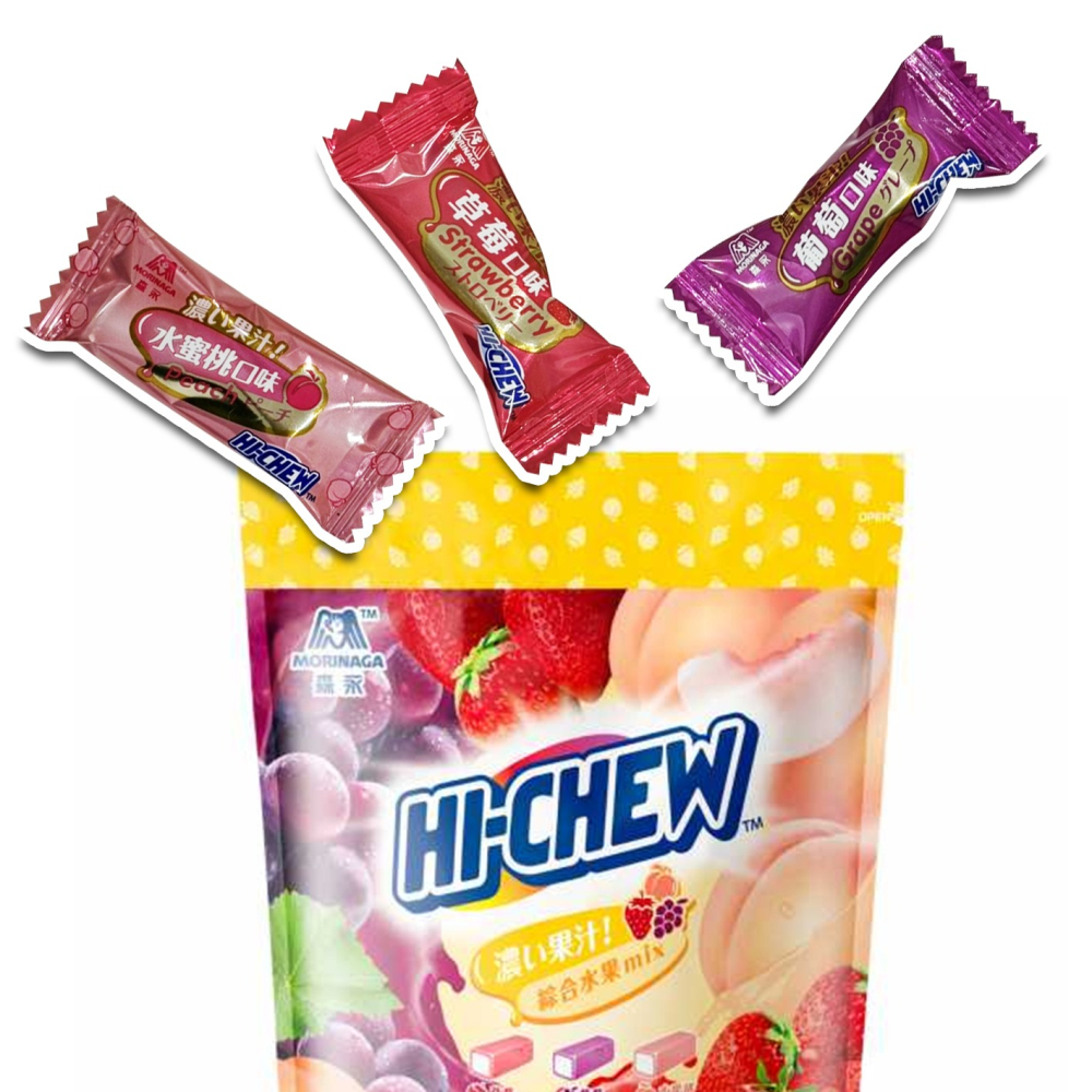 【單顆】森永 HI CHEW 嗨啾 軟糖 綜合水果味 草莓 葡萄 水蜜桃 好市多 5g-細節圖2