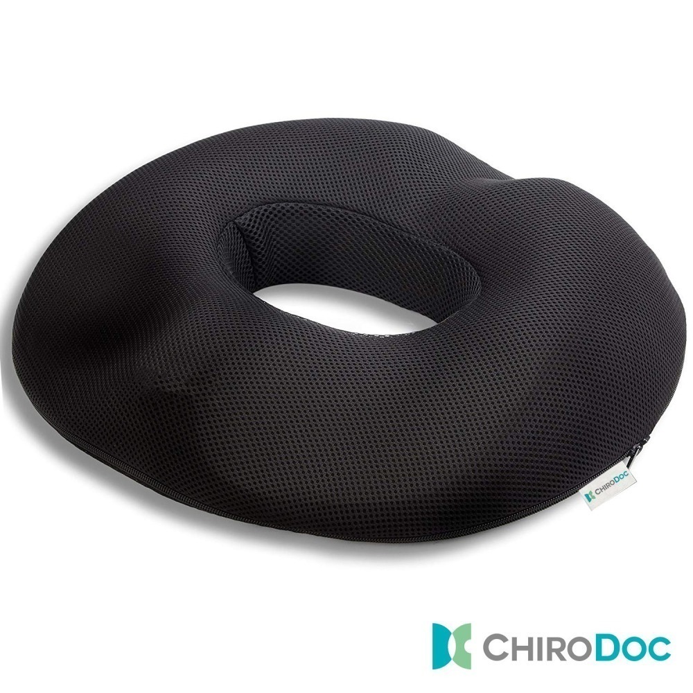 【屁股救星】ChiroDoc 3D中空記憶棉坐墊｜人體工學懸空設計 孕產期釋壓 甜甜圈坐墊 居家休養久坐族必備-細節圖2