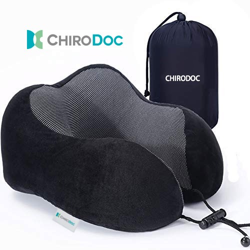 【原廠正品】Chirodoc 凱洛達記憶棉旅行飛機枕 旅行枕 午睡枕 U型枕 記憶棉枕 頸枕 頸椎枕 護頸枕 午睡神器-細節圖3