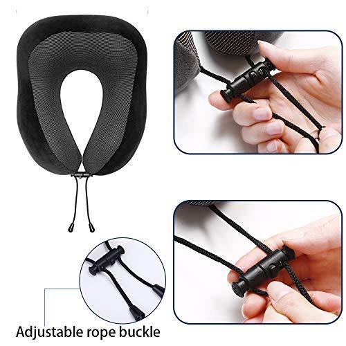 【原廠正品】Chirodoc 凱洛達記憶棉旅行飛機枕 旅行枕 午睡枕 U型枕 記憶棉枕 頸枕 頸椎枕 護頸枕 午睡神器-細節圖4