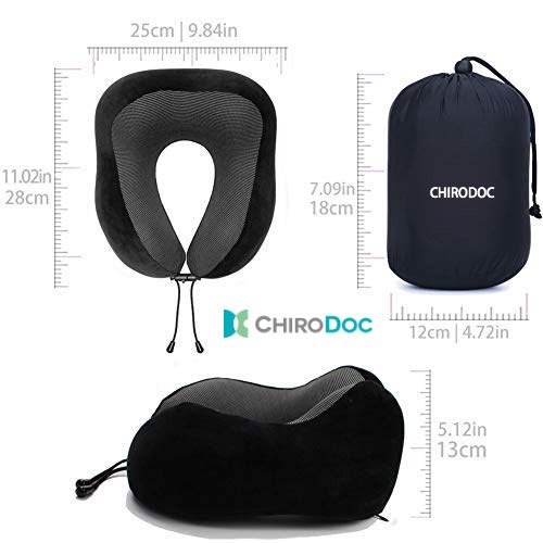【原廠正品】Chirodoc 凱洛達記憶棉旅行飛機枕 旅行枕 午睡枕 U型枕 記憶棉枕 頸枕 頸椎枕 護頸枕 午睡神器-細節圖6