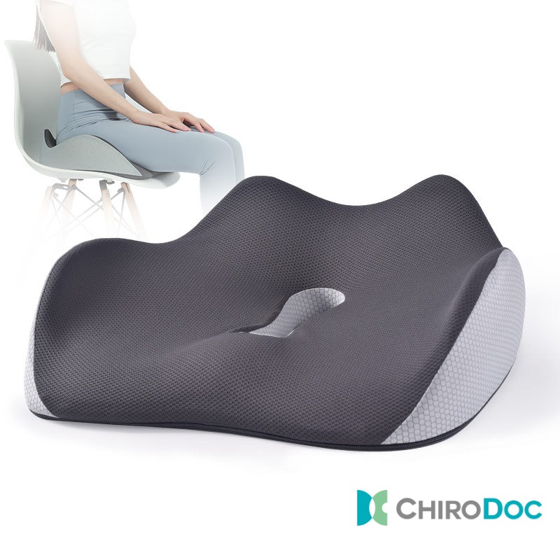 【原廠正品】ChiroDoc涼爽透氣記憶棉坐墊—中空坐墊通風透氣3D網眼布料人體工學設計矯正坐姿舒緩尾椎痛坐骨痛下背痛-細節圖4