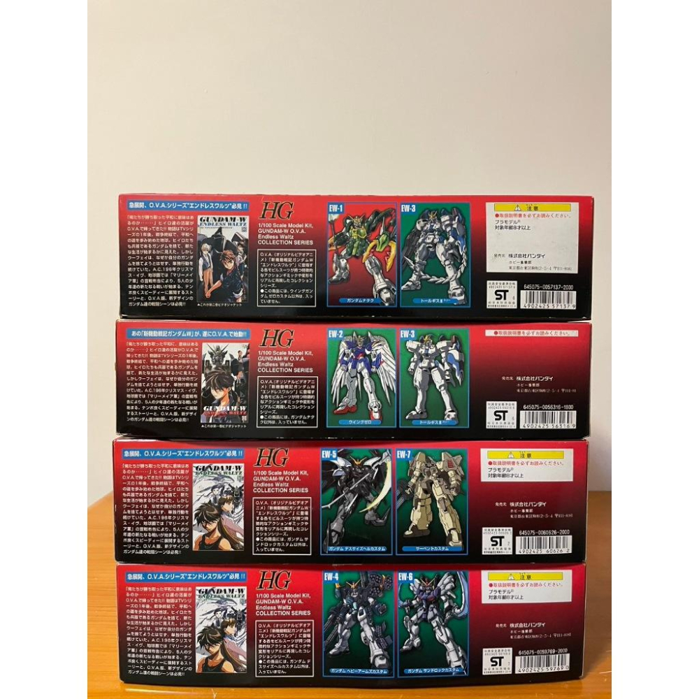 [山姆玩具城]Bandai 萬代 新機動戰士 HG 1/100 天使鋼彈 神龍鋼彈 死神鋼彈 沙漠鋼彈 四隻合售-細節圖3