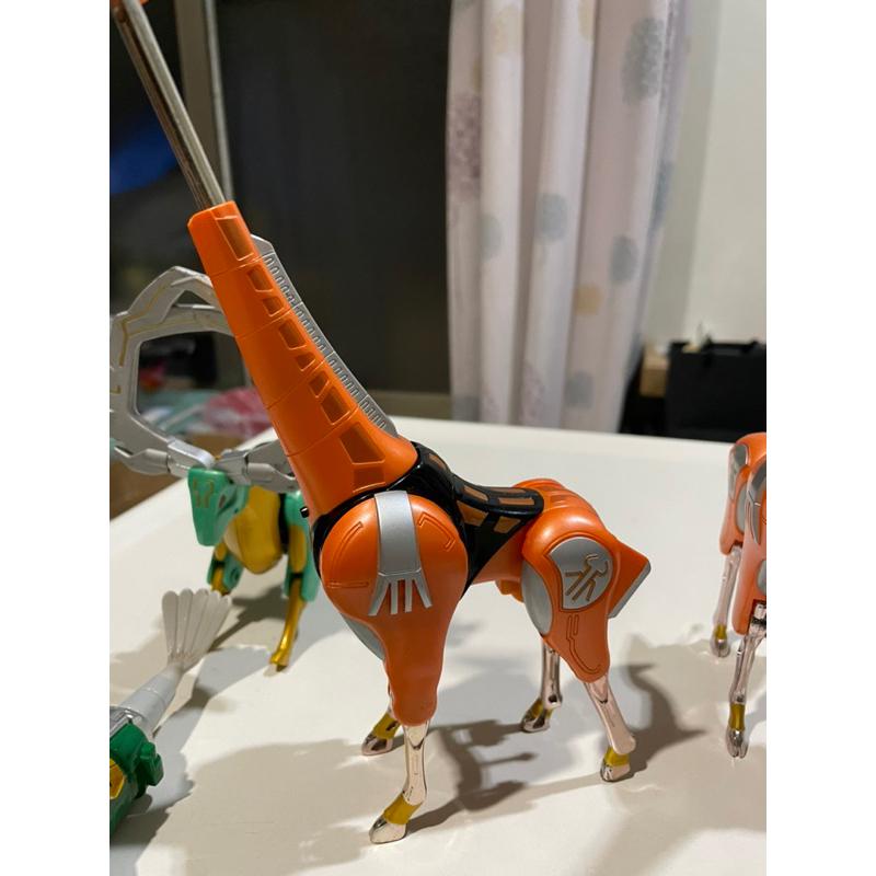 ［山姆玩具城］百獸戰隊 犀牛少一支角 長頸鹿 麋鹿 穿山甲 全部合售-細節圖4