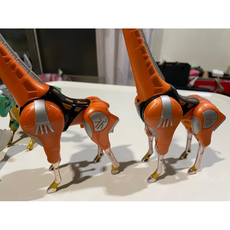 ［山姆玩具城］百獸戰隊 犀牛少一支角 長頸鹿 麋鹿 穿山甲 全部合售-細節圖5