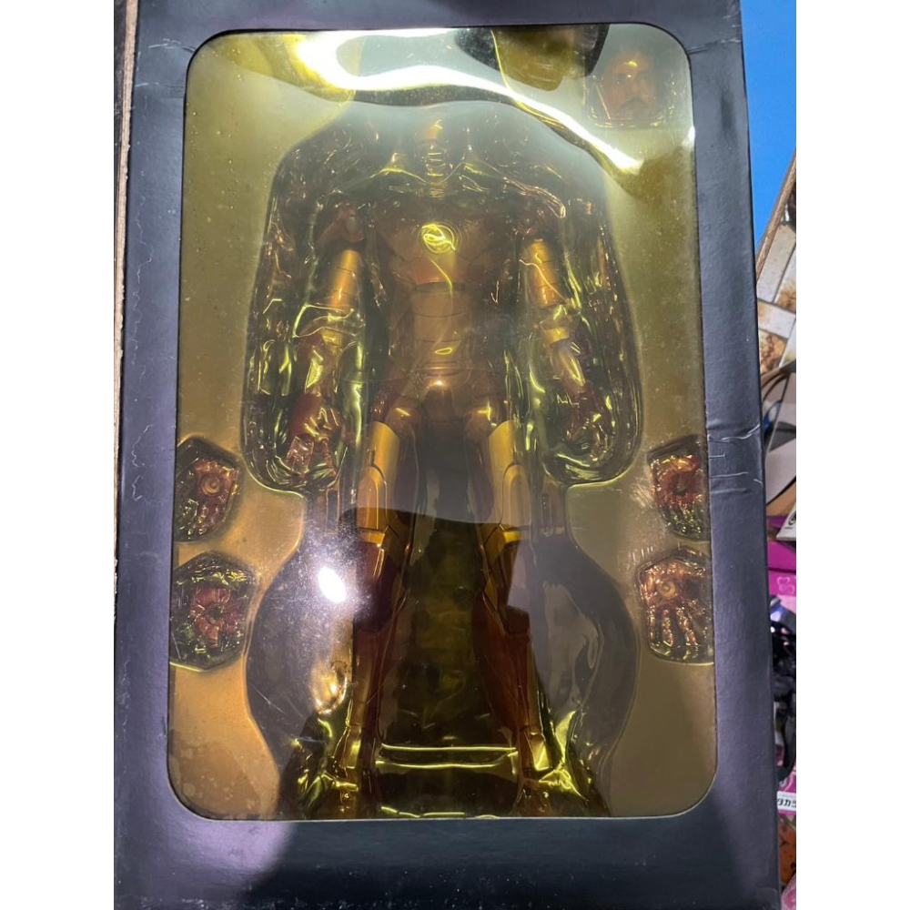 [山姆玩具城] 鋼鐵人 Hot Toys 馬克3 MMS75 1/6 模型公仔擺設 盒況不佳-細節圖2