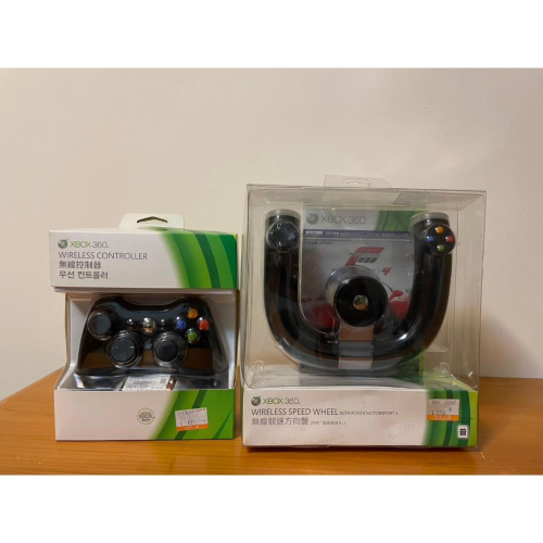 [山姆玩具城]Xbox 360無線手把 搖桿 無線方向盤 極限競速4 公司貨 正版 絕版 可收藏