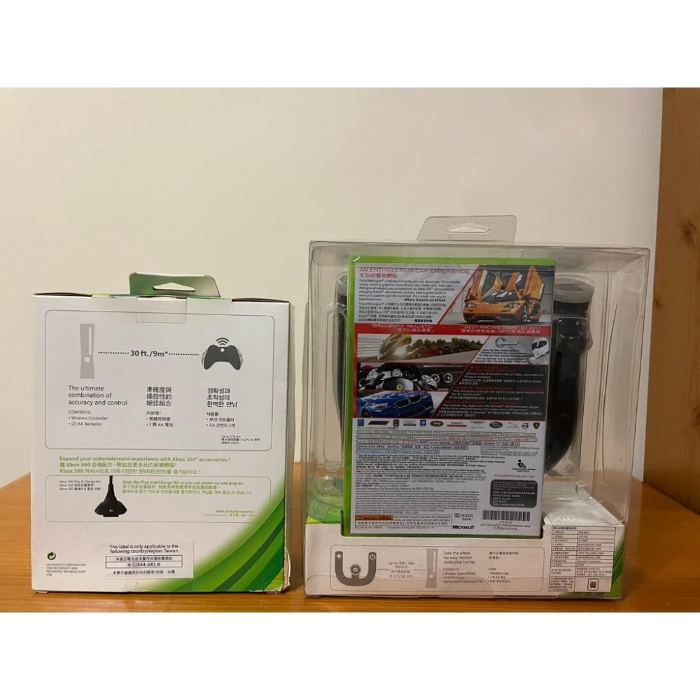 [山姆玩具城]Xbox 360無線手把 搖桿 無線方向盤 極限競速4 公司貨 正版 絕版 可收藏-細節圖3