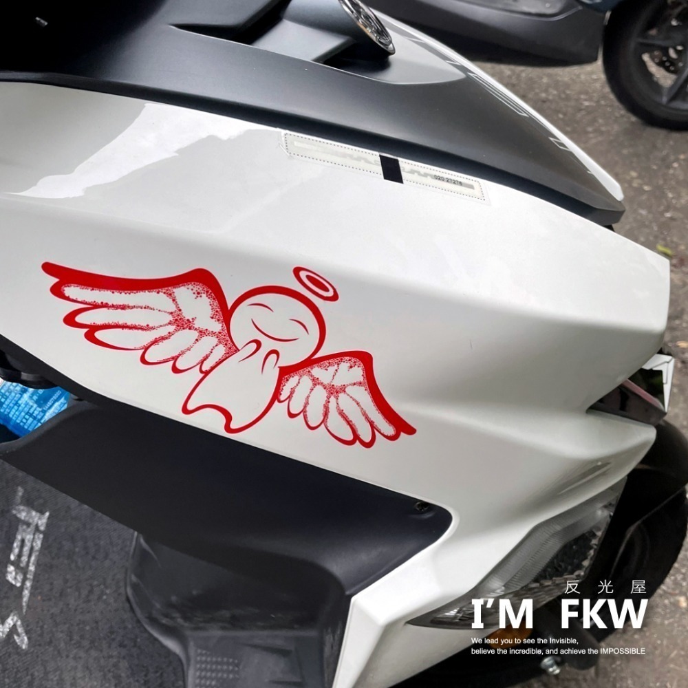 天使惡魔 天使魔王 Angel or Devil 機車反光貼紙 反光貼紙 DRG MMBCU MANY 反光屋FKW-細節圖4
