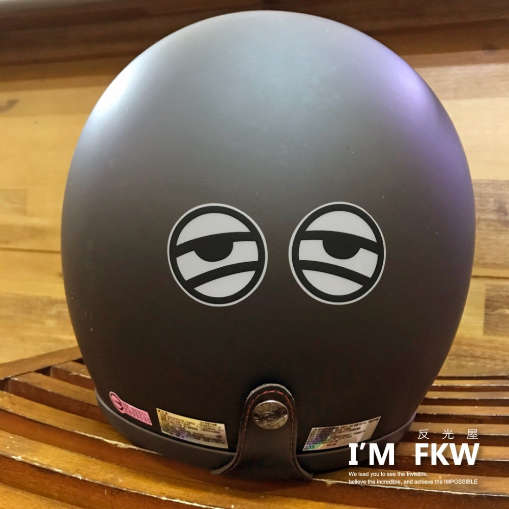 反光屋FKW 眼睛 貼紙 車貼 反光貼紙 安全帽貼紙 車身貼紙 防水車貼 機車貼紙 汽車貼紙 3M 防水耐曬高亮度反光-細節圖2