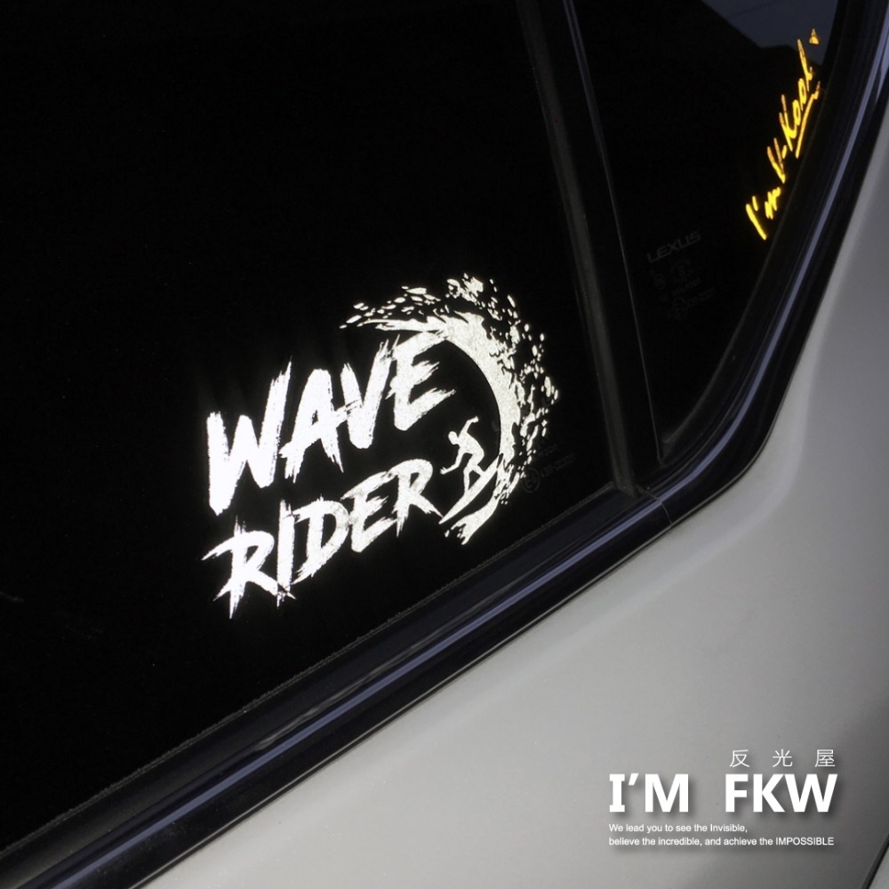 反光屋FKW 水上活動 潛水 深潛 自由潛水 氧氣瓶 水肺潛水 衝浪 浪板 車貼 防水 反光貼紙 汽車貼紙 機車貼紙-細節圖2