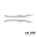 反光屋FKW 3M反光貼紙 火焰 漩渦 塗鴉 雲 漸層 1份包含左右邊 對貼 機車貼紙 防水車貼 燈眉 扶手 前叉 通用-規格圖8