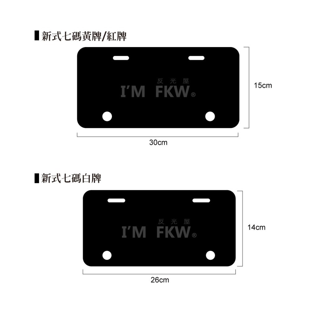 反光屋FKW 車牌底板 新式白牌 車牌框 MMBCU DRG JETSL JETSR KRV 勁戰六代 AUGUR 通用-細節圖2