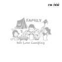反光屋FKW 露營 烤肉 出遊趣 反光貼紙 Family 汽車貼紙 家人 家庭貼紙 防水貼紙 後擋風玻璃貼紙 現貨 獨家-規格圖4