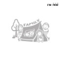 反光屋FKW 露營 烤肉 出遊趣 反光貼紙 Family 汽車貼紙 家人 家庭貼紙 防水貼紙 後擋風玻璃貼紙 現貨 獨家-規格圖4