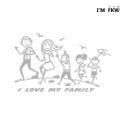 反光屋FKW 出遊趣系列 踏青 反光貼紙 Family車身貼紙 我們這一家 全家福  反光貼紙 汽車貼飾 擋風玻璃貼-規格圖7