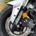 反光屋FKW MMBCU MMB 3M 反光前叉貼 前叉造型貼 蛇紋 1份包含2張 反光貼紙 車貼 避震器貼 前避震器-規格圖9
