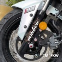 反光屋FKW MMBCU MMB 3M 反光前叉貼 前叉造型貼 蛇紋 1份包含2張 反光貼紙 車貼 避震器貼 前避震器-規格圖9