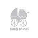 反光屋FKW baby in car 袋鼠 無尾熊 嬰兒 孕婦 老人 嬰兒車 無障礙標誌 車貼 防水 汽車貼紙 反光貼紙-規格圖8